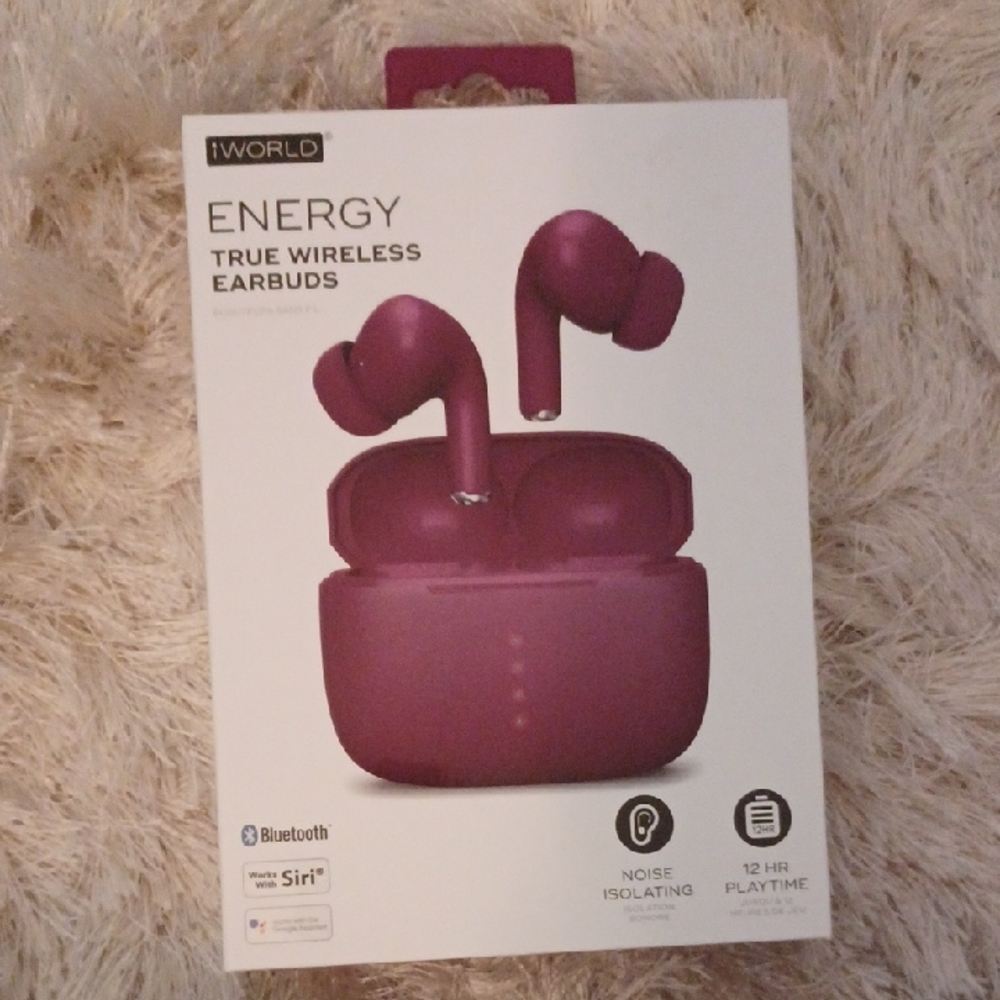 iWorld Energy True Wireless Earbuds - Purple